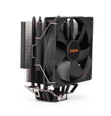 Кулер ExeGate EX286299RUS Dark Magic EXX400B-PWM (Al+Copper, черное покрытие, 4 тепл.трубки, LGA775/1150/1151/1155/1156/1200/AM2/AM2+/AM3/AM3+/AM4/FM1/FM2/754/939/940, TDP 140W, Fan 120mm, PWM, 1200-2100RPM, Hydro bearing, 4pin, 11-24db, 595г, с термопас