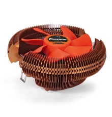 Кулер ExeGate EX286151RUS EE90-Cu (Al+Cu, LGA775/1150/1151/1155/1156/1200/AM2/AM2+ /AM3/AM3+/AM4/FM1/FM2/754/939/940, TDP 80W, Fan 90mm, 2200RPM, Hydro bearing, 3pin, 22db, 265г, с термопастой, на защелках, Retail color box)