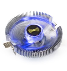 Кулер ExeGate Wizard EE91-PWM.BLUE (Al, LGA775/115*/1200/1700/1851/AM2/AM2+/AM3/AM3+/AM4/AM5/FM1/FM2, TDP 75W, PWM, 800-2400RPM, 4pin, 11-24db)