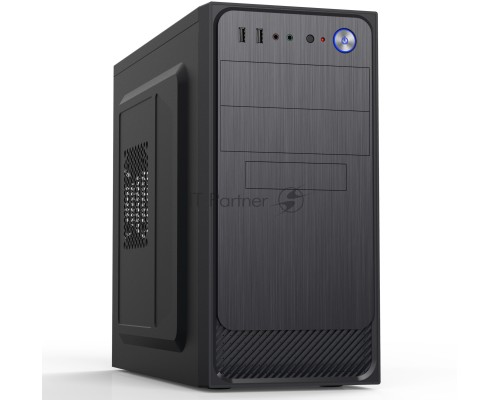 Компьютерный корпус с блоком питания Foxline 450Вт. Сase Forza mATX, 450W, 2xUSB2.0, Black, w/o FAN, 12 cm fan PSU, power cord