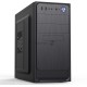 Компьютерный корпус с блоком питания Foxline 450Вт. Сase Forza mATX, 450W, 2xUSB2.0, Black, w/o FAN, 12 cm fan PSU, power cord