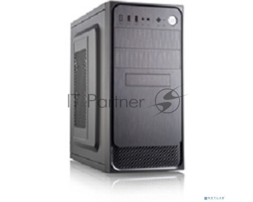 Компьютерный корпус с блоком питания Foxline 450Вт. Сase Forza mATX, 450W, 2xUSB2.0, Black, w/o FAN, 12 cm fan PSU, power cord