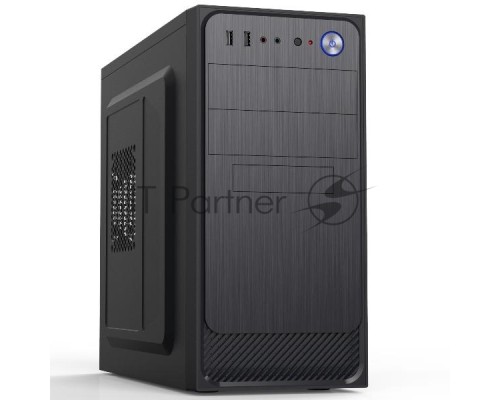 Компьютерный корпус с блоком питания Foxline 450Вт. Сase Forza mATX, 450W, 2xUSB2.0, Black, w/o FAN, 12 cm fan PSU, power cord