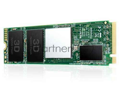 Накопитель SSD Transcend MTE220S SSD 256GB, 3D TLC, M.2 (2280), PCIe Gen 3.0 x4, NVMe, R3300/W1100, TBW 550