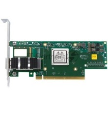 Адаптер MELLANOX Infiniband ConnectX®-6 VPI adapter card, 100Gb/s (HDR100, EDR IB and 100GbE), single-port QSFP56, PCIe3.0/4.0 x16, tall bracket, single pack