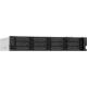 Сетевое хранилище без дисков SMB QNAP TS-1273AU-RP-8G NAS 12 HDD trays, 2x 2.5 GbE, rackmount, 2 PSU. 4-core AMD V1500B  2,2 GHz , RAM 8 GB (8 GB UDIMM DDR4 (1 x 8 GB) up to 32 GB (2 x 16 GB)). W/o rail kit RAIL-B02