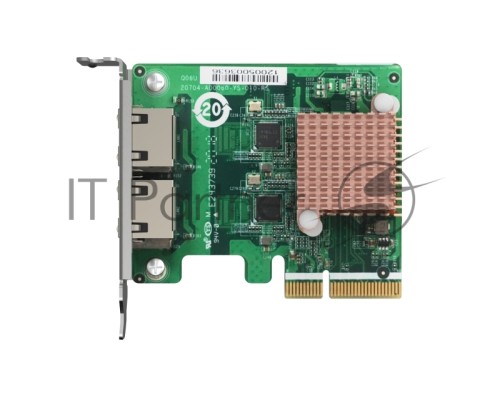Сетевая карта QNAP QXG-2G2T-I225 2-port 2.5 GbE network expansion card, Controller I225-LM,  PCIe Gen2 x2, 3 x Brackets included (Full-height, Low-profile and Specialized for QNAP NAS)