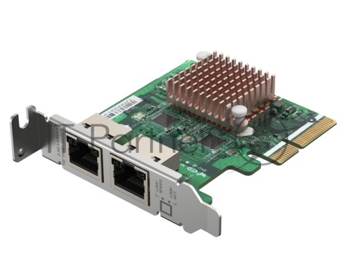 Сетевая карта QNAP QXG-2G2T-I225 2-port 2.5 GbE network expansion card, Controller I225-LM,  PCIe Gen2 x2, 3 x Brackets included (Full-height, Low-profile and Specialized for QNAP NAS)