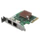 Сетевая карта QNAP QXG-2G2T-I225 2-port 2.5 GbE network expansion card, Controller I225-LM,  PCIe Gen2 x2, 3 x Brackets included (Full-height, Low-profile and Specialized for QNAP NAS)