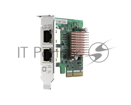 Сетевая карта QNAP QXG-2G2T-I225 2-port 2.5 GbE network expansion card, Controller I225-LM,  PCIe Gen2 x2, 3 x Brackets included (Full-height, Low-profile and Specialized for QNAP NAS)