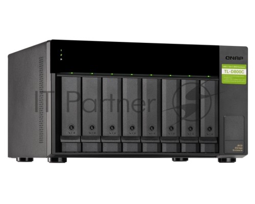 Полка расширения сетевого хранилища без дисков SMB QNAP TL-D800C USB 3.2 Gen 2 Type-C JBOD storage enclosure, 8-tray 3,5