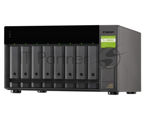 Полка расширения сетевого хранилища без дисков SMB QNAP TL-D800C USB 3.2 Gen 2 Type-C JBOD storage enclosure, 8-tray 3,5