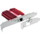 Сетевой адаптер 10 Gigabit PCI-E network adapter, 1 PCI Express 3.0 X4 interface, 1 100/1000/10000Mbps Ethernet port, come with Low-Profile and Full-Height Brackets