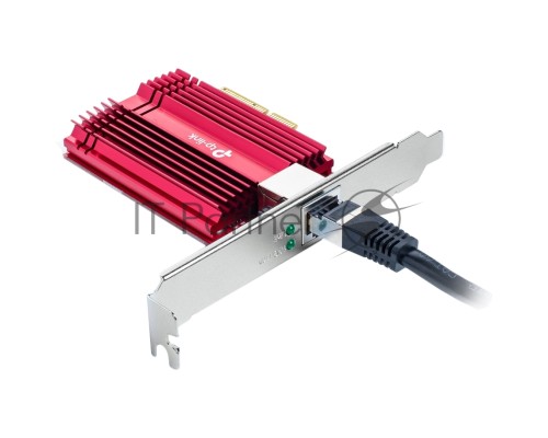 Сетевой адаптер 10 Gigabit PCI-E network adapter, 1 PCI Express 3.0 X4 interface, 1 100/1000/10000Mbps Ethernet port, come with Low-Profile and Full-Height Brackets