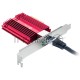 Сетевой адаптер 10 Gigabit PCI-E network adapter, 1 PCI Express 3.0 X4 interface, 1 100/1000/10000Mbps Ethernet port, come with Low-Profile and Full-Height Brackets
