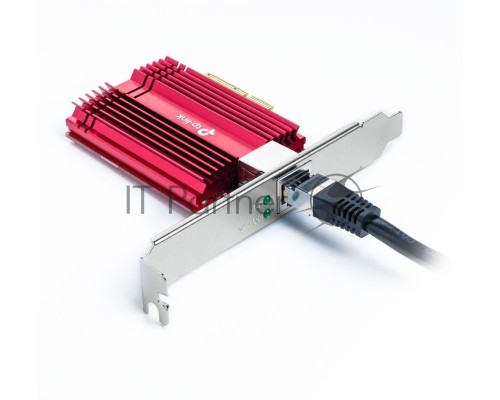 Сетевой адаптер 10 Gigabit PCI-E network adapter, 1 PCI Express 3.0 X4 interface, 1 100/1000/10000Mbps Ethernet port, come with Low-Profile and Full-Height Brackets