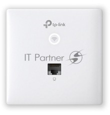 Точка доступа TP-Link Omada AC1200 wireless MU-MIMO Gigabit wall-plate Access Point, 1 Gigabit downlink port, 1 gigabit uplink port, 802.3af/at PoE in, wall plate mounting, support standalone mode and controlled by Omada SDN controller (Software/hardware
