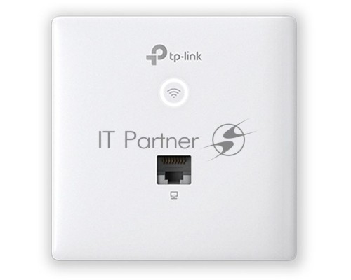 Точка доступа TP-Link Omada AC1200 wireless MU-MIMO Gigabit wall-plate Access Point, 1 Gigabit downlink port, 1 gigabit uplink port, 802.3af/at PoE in, wall plate mounting, support standalone mode and controlled by Omada SDN controller (Software/hardware