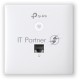 Точка доступа TP-Link Omada AC1200 wireless MU-MIMO Gigabit wall-plate Access Point, 1 Gigabit downlink port, 1 gigabit uplink port, 802.3af/at PoE in, wall plate mounting, support standalone mode and controlled by Omada SDN controller (Software/hardware