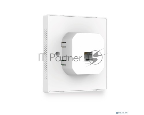 Точка доступа TP-Link Omada AC1200 wireless MU-MIMO Gigabit wall-plate Access Point, 1 Gigabit downlink port, 1 gigabit uplink port, 802.3af/at PoE in, wall plate mounting, support standalone mode and controlled by Omada SDN controller (Software/hardware