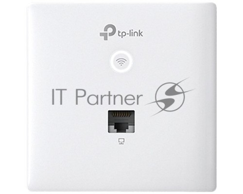 Точка доступа TP-Link Omada AC1200 wireless MU-MIMO Gigabit wall-plate Access Point, 1 Gigabit downlink port, 1 gigabit uplink port, 802.3af/at PoE in, wall plate mounting, support standalone mode and controlled by Omada SDN controller (Software/hardware
