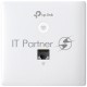 Точка доступа TP-Link Omada AC1200 wireless MU-MIMO Gigabit wall-plate Access Point, 1 Gigabit downlink port, 1 gigabit uplink port, 802.3af/at PoE in, wall plate mounting, support standalone mode and controlled by Omada SDN controller (Software/hardware