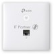 Точка доступа TP-Link Omada AC1200 wireless MU-MIMO Gigabit wall-plate Access Point, 1 Gigabit downlink port, 1 gigabit uplink port, 802.3af/at PoE in, wall plate mounting, support standalone mode and controlled by Omada SDN controller (Software/hardware