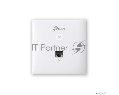 Точка доступа TP-Link Omada AC1200 wireless MU-MIMO Gigabit wall-plate Access Point, 1 Gigabit downlink port, 1 gigabit uplink port, 802.3af/at PoE in, wall plate mounting, support standalone mode and controlled by Omada SDN controller (Software/hardware