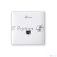 Точка доступа TP-Link Omada AC1200 wireless MU-MIMO Gigabit wall-plate Access Point, 1 Gigabit downlink port, 1 gigabit uplink port, 802.3af/at PoE in, wall plate mounting, support standalone mode and controlled by Omada SDN controller (Software/hardware