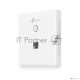 Точка доступа TP-Link Omada AC1200 wireless MU-MIMO Gigabit wall-plate Access Point, 1 Gigabit downlink port, 1 gigabit uplink port, 802.3af/at PoE in, wall plate mounting, support standalone mode and controlled by Omada SDN controller (Software/hardware