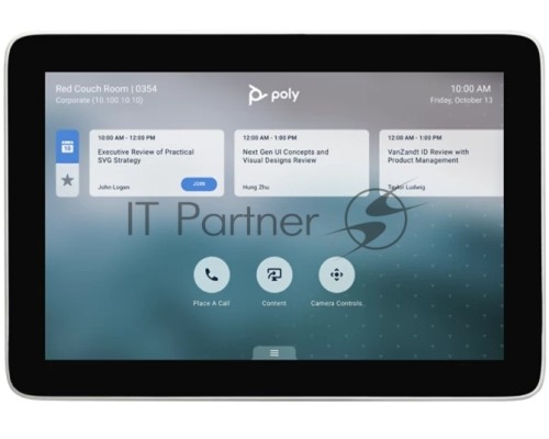 Видеотерминал POLY STUDIO X50 & TC8; 4K Video Conf/Collab/Wireless Pres Sys:Touch Cntrl,4K 5x EPTZ auto-track Cam,Codec,Stereo Spkrphone,Wall Mount Kit;Cables:2 HDMI 1.83m,1 CAT5E LAN 4.57m;NTSC/PAL;Pwr: RUSSIA-Type C, CE 7/7.Optional Srvc sold separatel