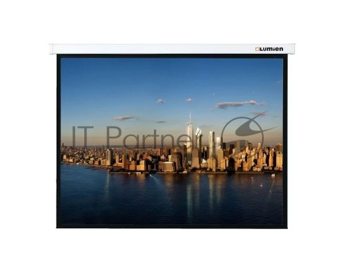 Настенный экран Lumien Master Picture LMP-100120 177х180см (рабочая область 98х172 см) Matte White FiberGlass (белый корпус) черн. кайма по периметру, возможность потолочн./настенного крепления, черн. кайма сверху 75 см 16:9