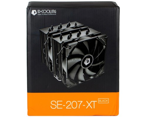 Кулер ID-COOLING SE-207-XT BLACK LGA20XX/LGA1366/LGA115X/AM4/AM3/+/AM2/+/FM2/+/FM1 (TDP 250W, PWM, черный, 7 тепл.трубок + медная база, 2x120mm) RET Кулер ID-COOLING SE-207-XT BLACK LGA20XX/LGA1366/LGA115X/AM4/AM3/+/AM2/+/FM2/+/FM1 (TDP 250W, PWM, черный, 7 тепл.трубок + медная база, 2x120mm) RET