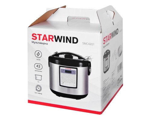 Мультиварка Starwind SMC4201 5л 700Вт серебристый/черный