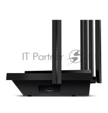 Роутер TP-Link Archer AX73 AX5400 Dual Band Wireless Gigabit Router, 1.5 GHz Tri-Core CPU, 1 GE WAN + 4 GE LAN ports, 1× USB 3.0 Port, support 1024-QAM, OFDMA, MU-MIMO, Airtime Fairness, Beamforming, 160MHz Channel Width, come with HomeShieldTM, support 