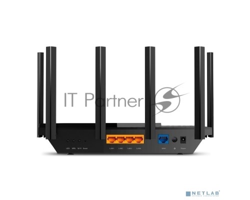 Роутер TP-Link Archer AX73 AX5400 Dual Band Wireless Gigabit Router, 1.5 GHz Tri-Core CPU, 1 GE WAN + 4 GE LAN ports, 1× USB 3.0 Port, support 1024-QAM, OFDMA, MU-MIMO, Airtime Fairness, Beamforming, 160MHz Channel Width, come with HomeShieldTM, support 