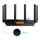 Роутер TP-Link Archer AX73 AX5400 Dual Band Wireless Gigabit Router, 1.5 GHz Tri-Core CPU, 1 GE WAN + 4 GE LAN ports, 1× USB 3.0 Port, support 1024-QAM, OFDMA, MU-MIMO, Airtime Fairness, Beamforming, 160MHz Channel Width, come with HomeShieldTM, support 