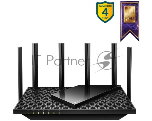 Роутер TP-Link Archer AX73 AX5400 Dual Band Wireless Gigabit Router, 1.5 GHz Tri-Core CPU, 1 GE WAN + 4 GE LAN ports, 1× USB 3.0 Port, support 1024-QAM, OFDMA, MU-MIMO, Airtime Fairness, Beamforming, 160MHz Channel Width, come with HomeShieldTM, support 