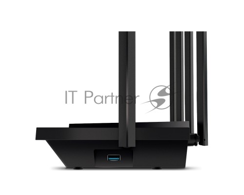 Роутер TP-Link Archer AX73 AX5400 Dual Band Wireless Gigabit Router, 1.5 GHz Tri-Core CPU, 1 GE WAN + 4 GE LAN ports, 1× USB 3.0 Port, support 1024-QAM, OFDMA, MU-MIMO, Airtime Fairness, Beamforming, 160MHz Channel Width, come with HomeShieldTM, support 