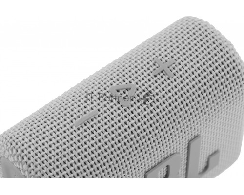 Портативная акустика, JBL GO 3 белый Bluetooth 5.1, мощность 4.2 Вт RMS, время зарядки аккумулятора 2,5 ч, время воспроизведения контента до 5ч, вес 209 г, цвет белый