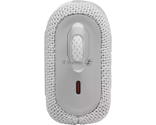 Портативная акустика, JBL GO 3 белый Bluetooth 5.1, мощность 4.2 Вт RMS, время зарядки аккумулятора 2,5 ч, время воспроизведения контента до 5ч, вес 209 г, цвет белый