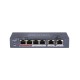 Коммутатор Hikvision DS-3E0106P-E/M 6x100Mb 4PoE+ 35W неуправляемый