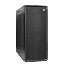 Компьютерный корпус Miditower ExeGate XP-401-400W-12 (ATX, БП XP400 с вент. 12см, 2*USB, аудио, черный)