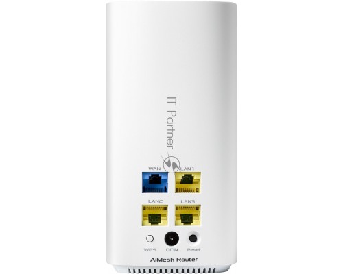Роутер ASUS CD6(1-PK)// , из 2 точек доступа, 802.11b/g/n/ac/ax, до 400 + 867Мбит/c, 2,4 + 5 гГц, белый; 90IG05S0-BO9400