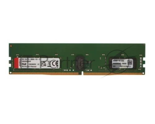 Оперативная память Kingston 8GB 3200MHz DDR4 ECC Reg CL22 DIMM 1Rx8 Hynix D Rambus