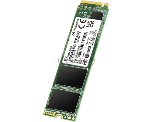 Накопитель SSD Transcend MTE220S SSD 1TB, 3D TLC, M.2 (2280), PCIe Gen 3.0 x4, NVMe, R3400/W1900, TBW 2200