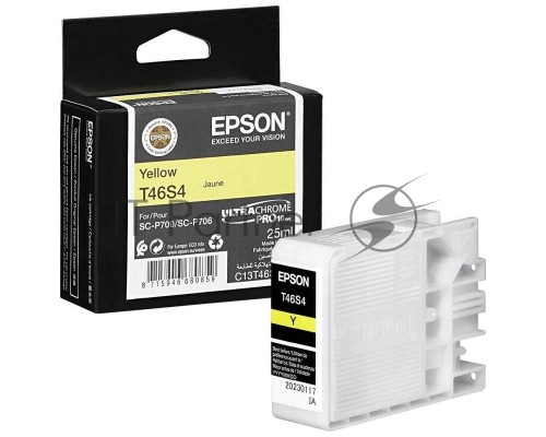 Картридж Epson T46S4 (C13T46S400) желтый (25 мл) для SureColor SC-P700