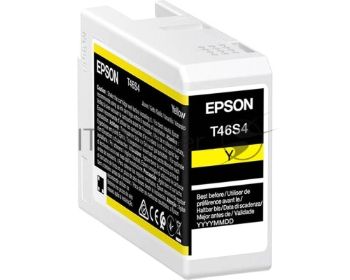 Картридж Epson T46S4 (C13T46S400) желтый (25 мл) для SureColor SC-P700