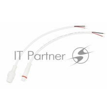 Соединительный кабель (2pin) герметичный (IP67) 2х0.35 мм² белый REXANT