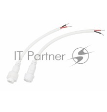 Соединительный кабель (2pin) герметичный (IP67) 2х1,0мм²  белый  REXANT